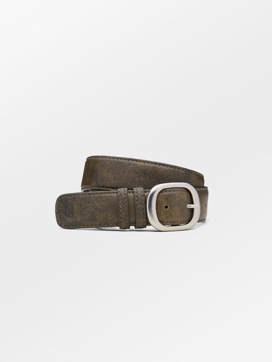 Crushed Wide Leather Belt Clothing BeckSöndergaard