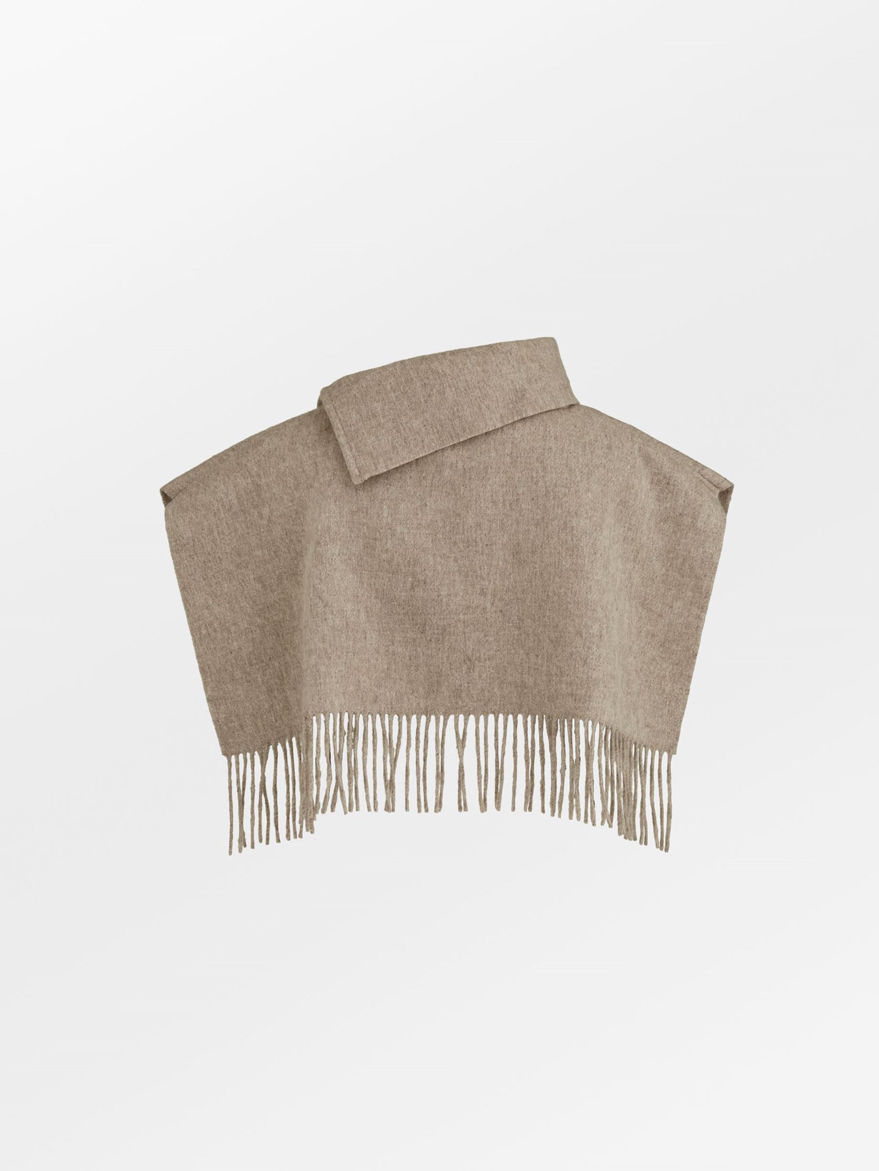 Becksöndergaard, Solid Crystal Poncho - Dark Beige Melange, archive, archive, archive, sale, sale, sale