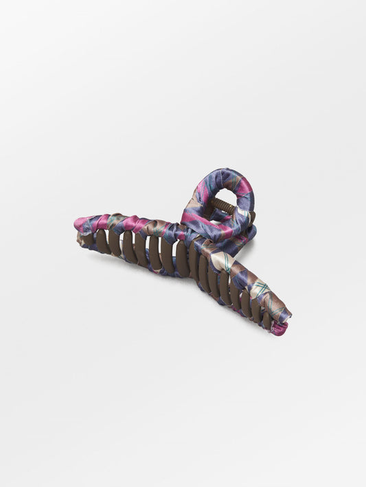 Becksöndergaard, Argyle Luster Celabrina Hair Claw - Navy Blue, accessories, accessories, accessories