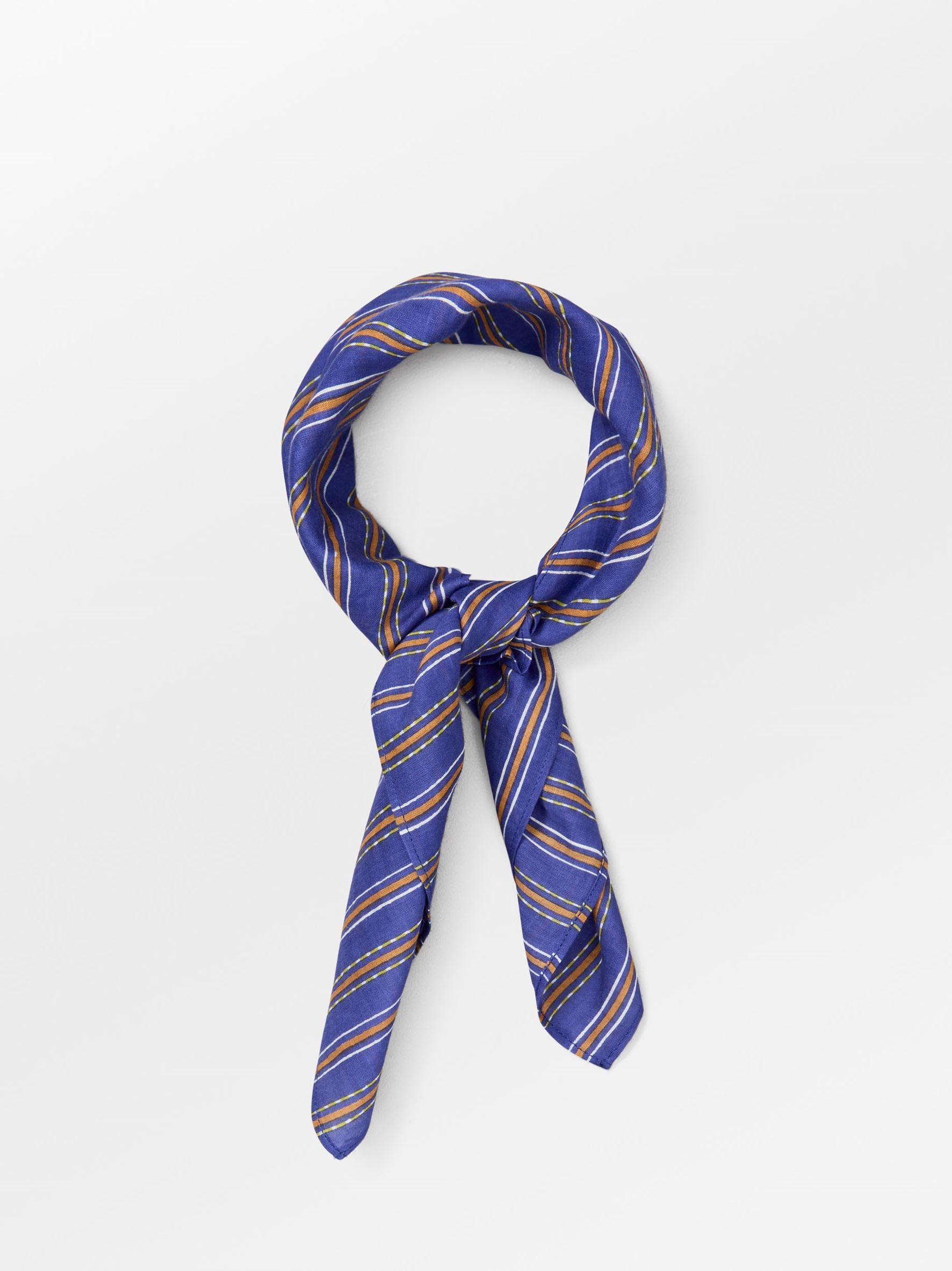 Becksöndergaard, Linoa Cotta Scarf - Navy Blue, scarves, sale, sale, scarves