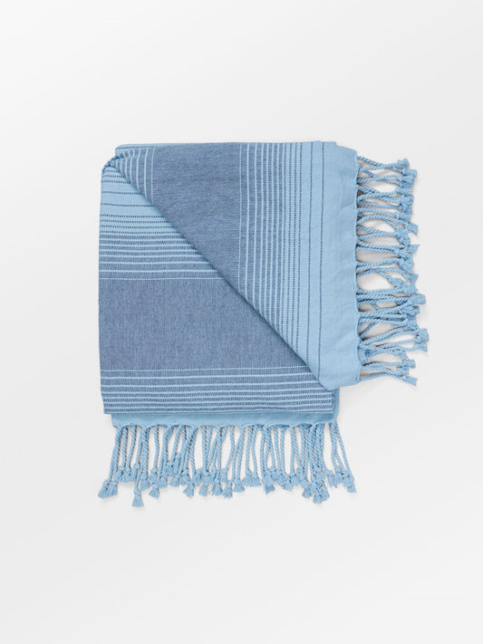 Becksöndergaard, Sunny Cotta Towel - Coronet Blue, accessories, news, swimwear, summer collection, the beach edit
