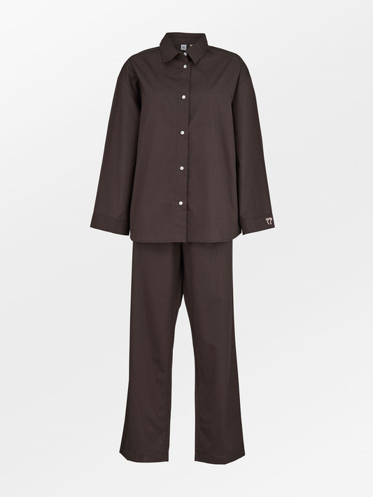 Becksöndergaard, Aura Pyjamas Set - Hot Fudge Brown, homewear, sale, homewear, gifts, sale, gifts