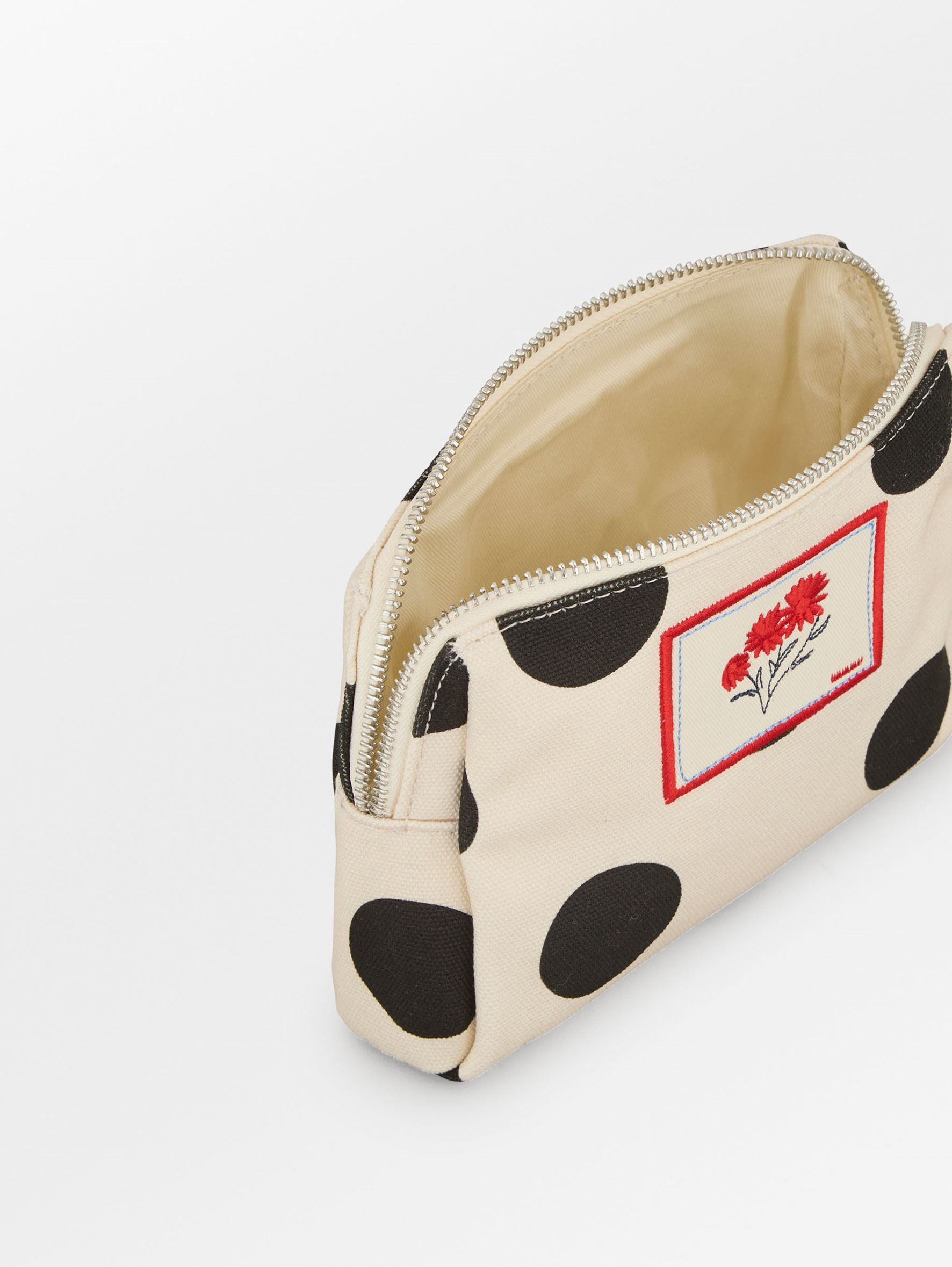 Becksöndergaard, Maxi Polka Canvas Pouch Bag - Birch White, homewear