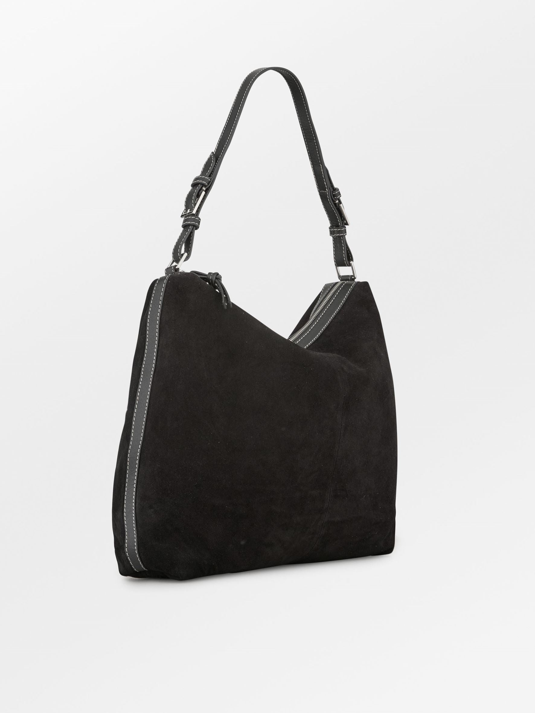 Becksöndergaard, Suede Ginni Large Bag - Black, bags, bags, bags, bags, bags, bags, gifts, gifts, gifts, black week, black week