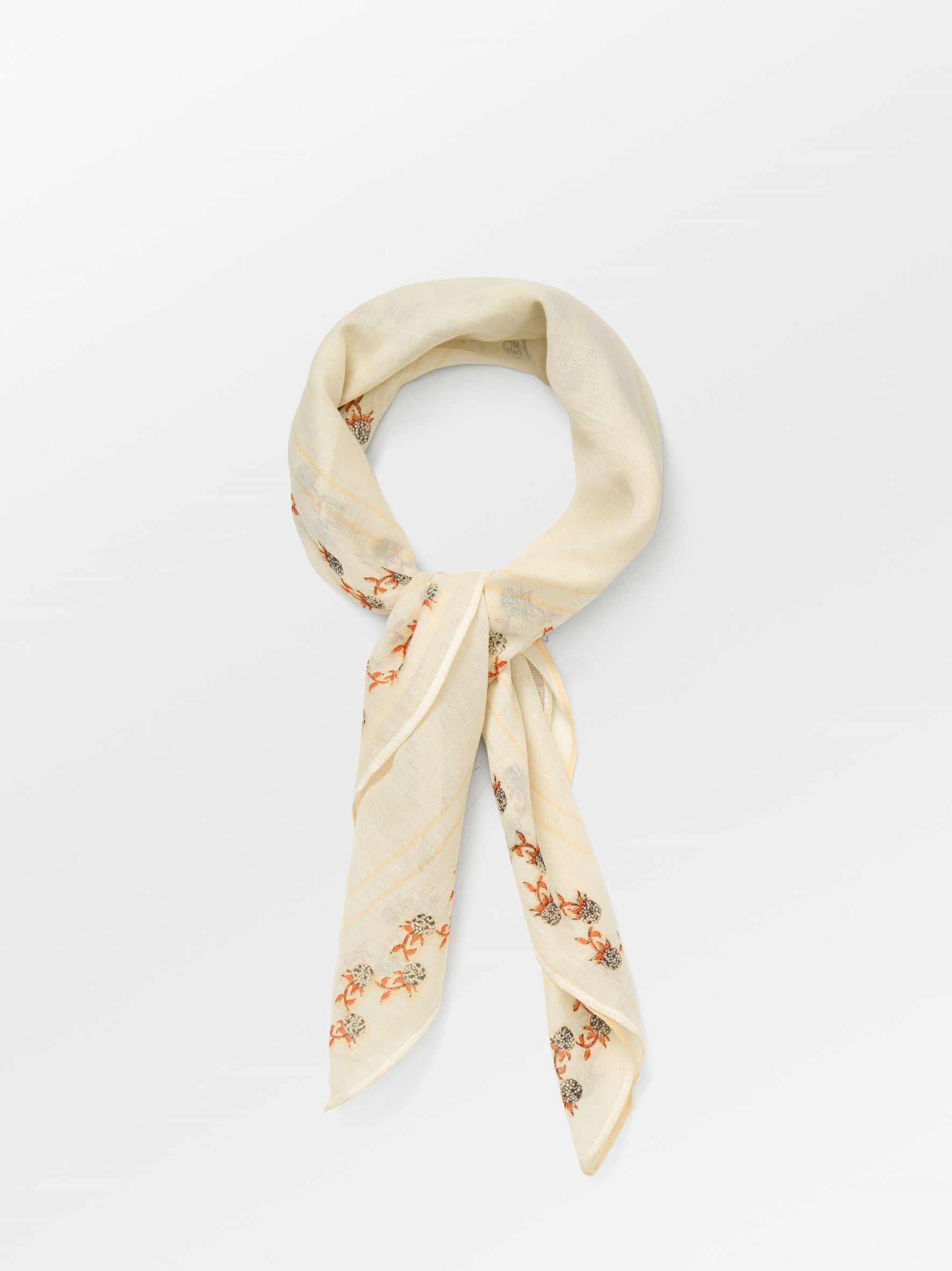 Becksöndergaard, Brombeere Cotta Scarf - Birch White, scarves, scarves, scarves, scarves, black week, black week