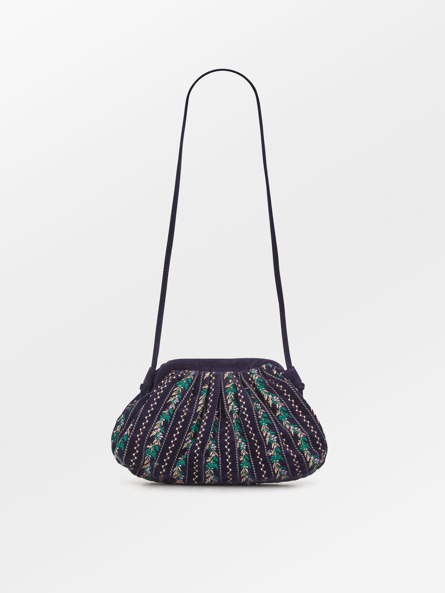 Becksöndergaard, Ribbonia Velvet Bonita Bag - Navy Blue, onesize