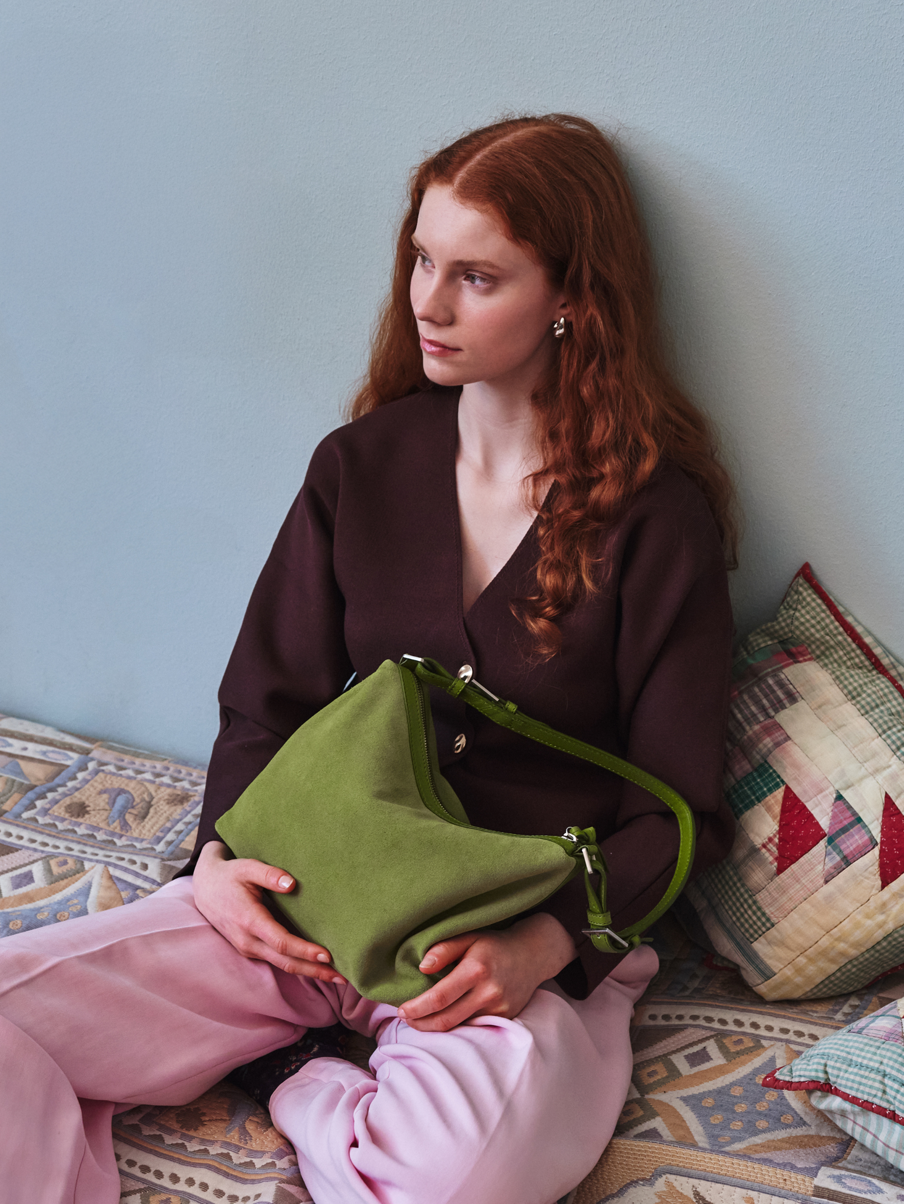 Suede Ginni Medi Bag OneSize BeckSöndergaard