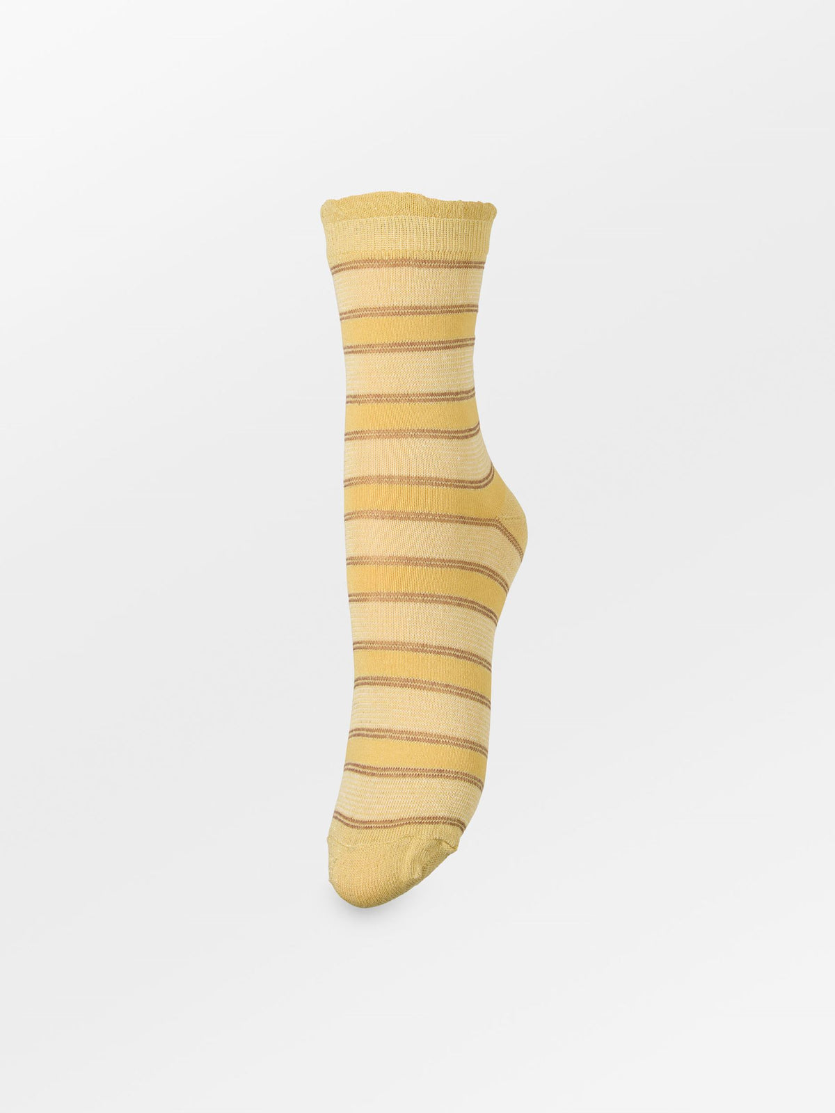 Becksöndergaard, Stribashi Cotta Sock - Dried Moss Yellow, socks