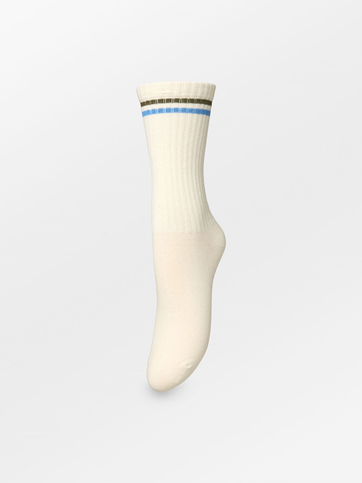 Becksöndergaard, Stripea Cotta Sock - Birch White, socks, sale, sale, socks
