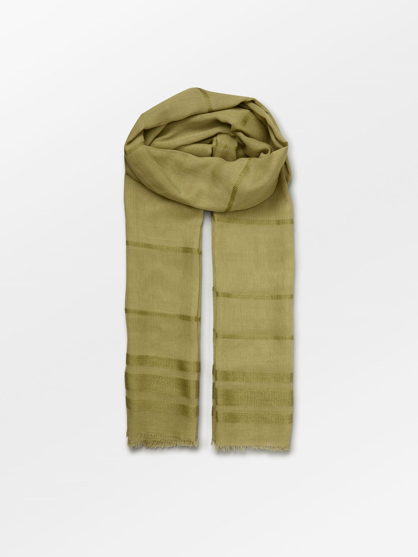 Becksöndergaard, Milena Cowo Scarf - Khaki Green, scarves, archive, scarves, archive, mid season sale, mid season sale, scarves, black week, black week