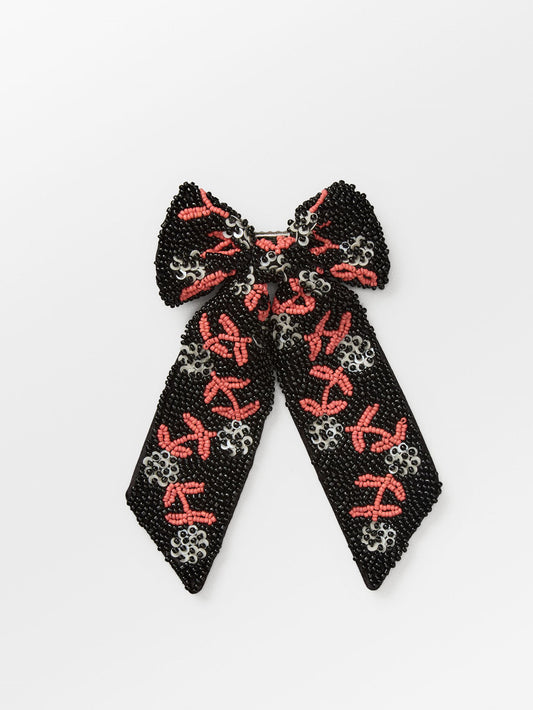 Brombeere Beaded Bow Clip OneSize BeckSöndergaard