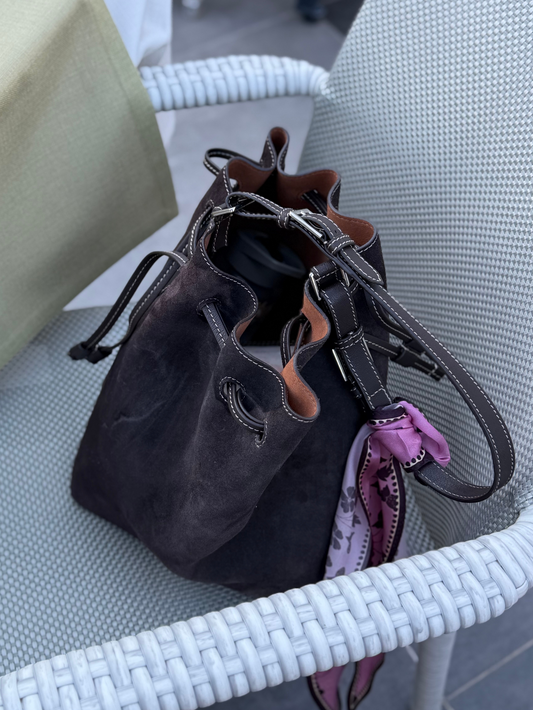 Becksöndergaard, Suede Bucket Bag - Chocolate Torte, bags, bags, bags, bags, bags, bags