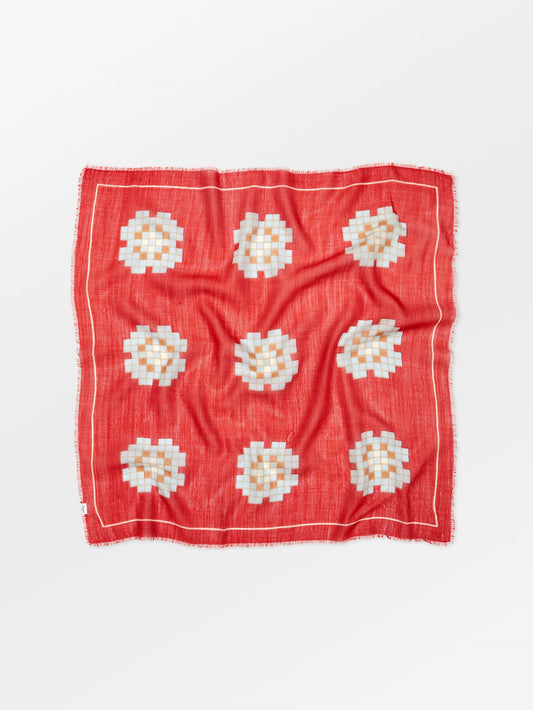 Becksöndergaard, Floratile Siw Scarf - Rooibos Orange, scarves, scarves, scarves