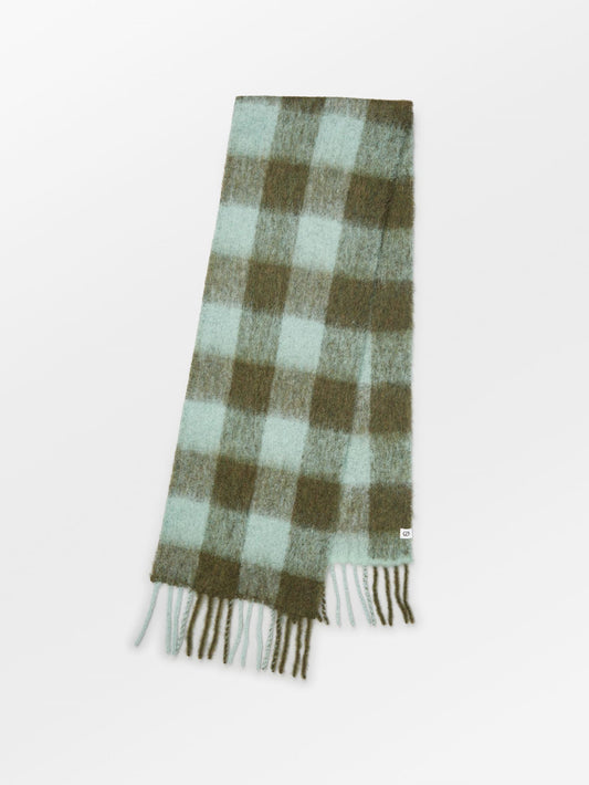 Check Mincho Scarf - Green OneSize BeckSöndergaard