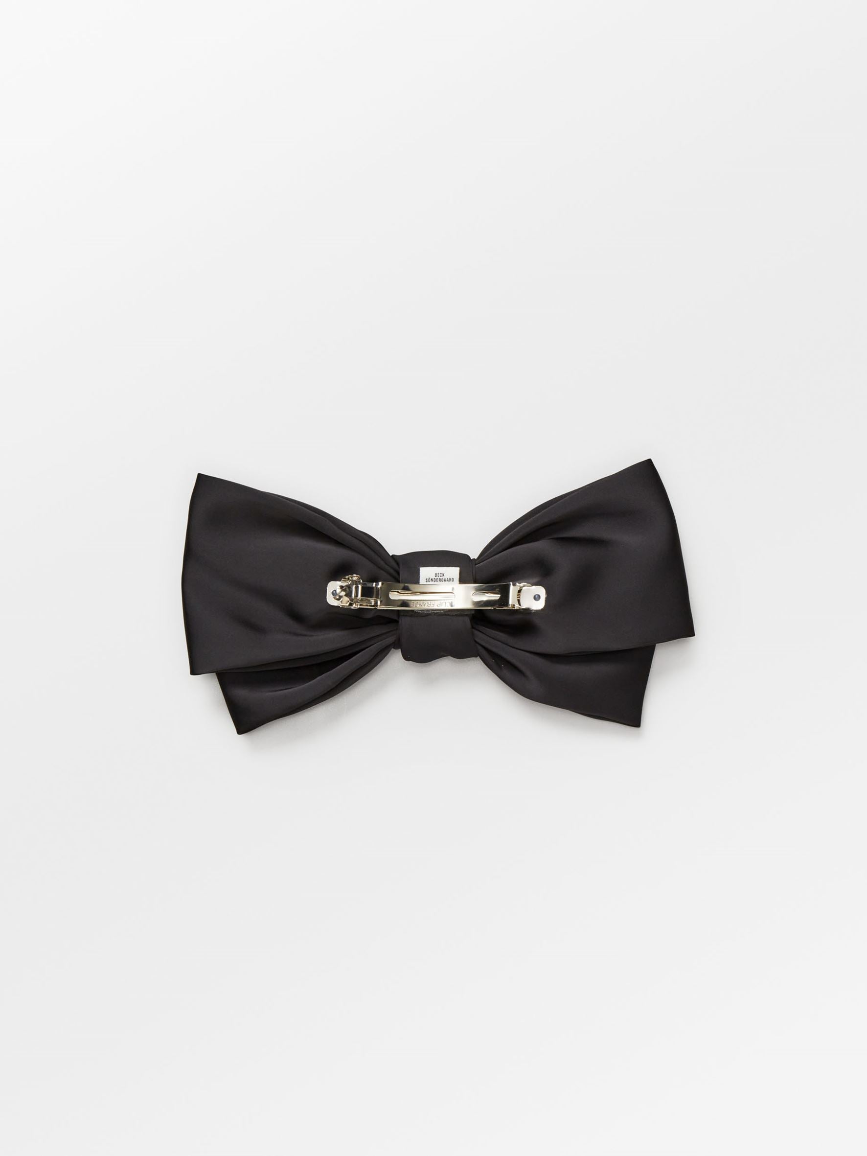 Becksöndergaard, Satin Bigger Bow - Black, accessories, accessories, archive, archive, sale, sale, sale