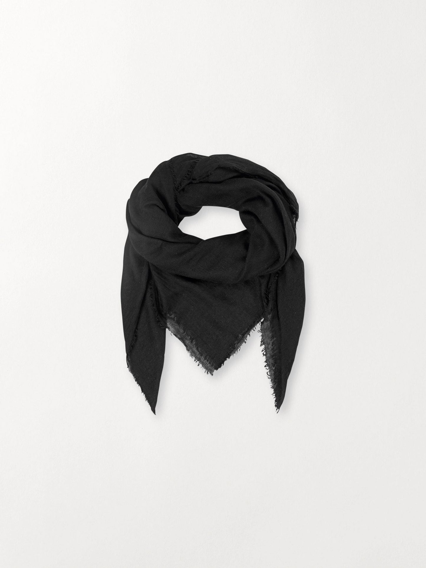 Mill Wool Scarf - Black OneSize BeckSöndergaard