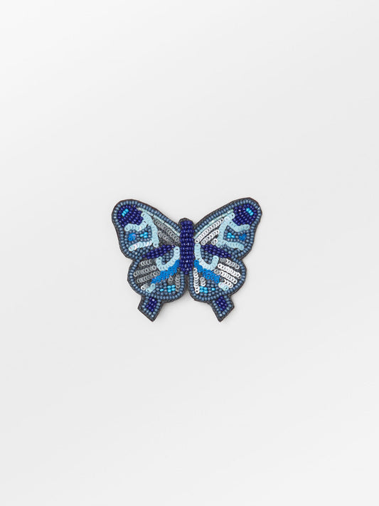 Becksöndergaard, Butterfly Beaded Clip - Coronet Blue, accessories, accessories