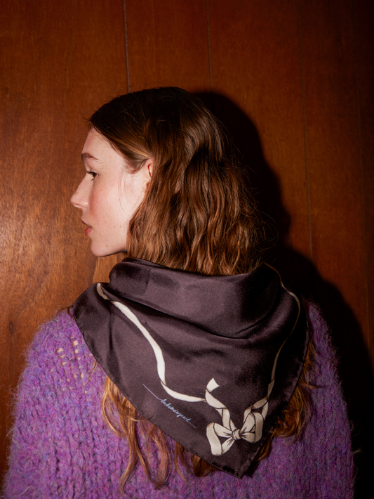 Becksöndergaard, Bowtora Sia Scarf - Hot Fudge Brown, scarves, scarves, scarves
