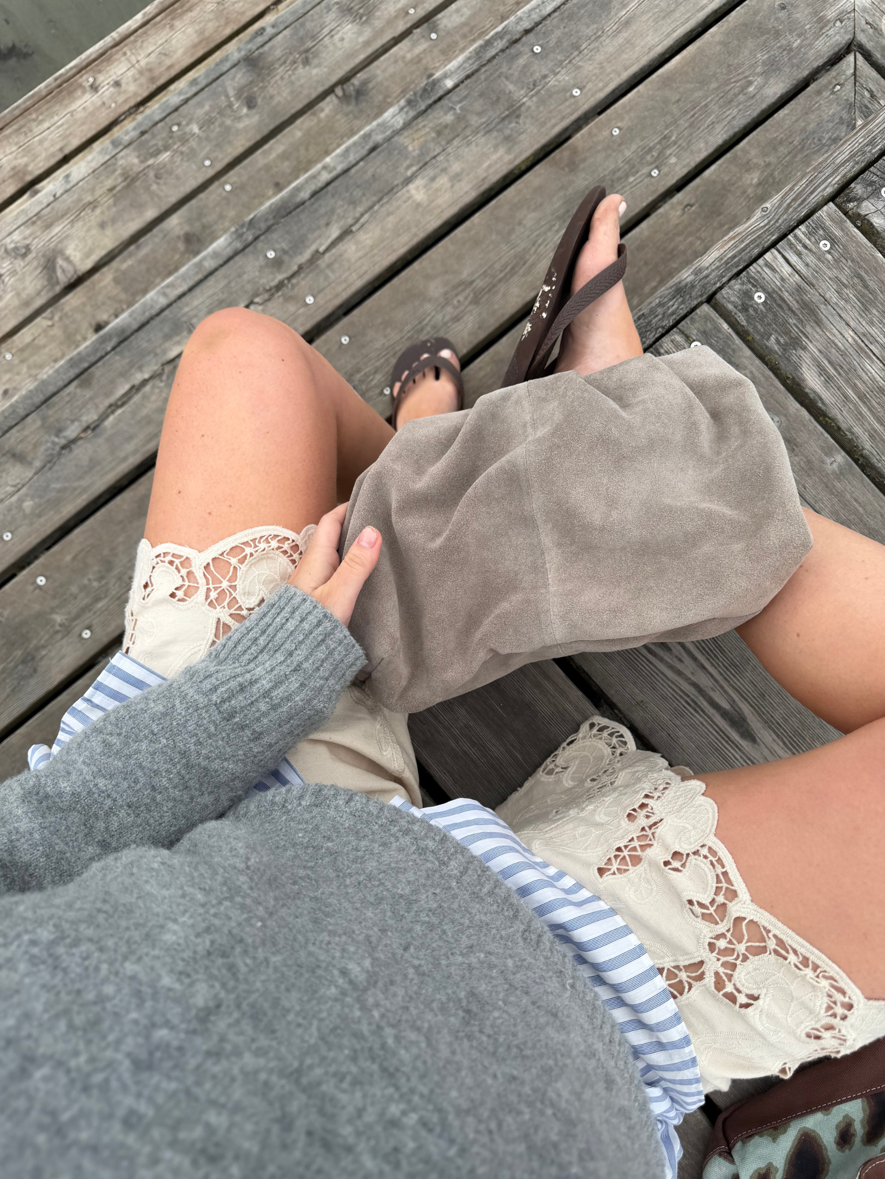 Suede Clutch Bag OneSize BeckSöndergaard