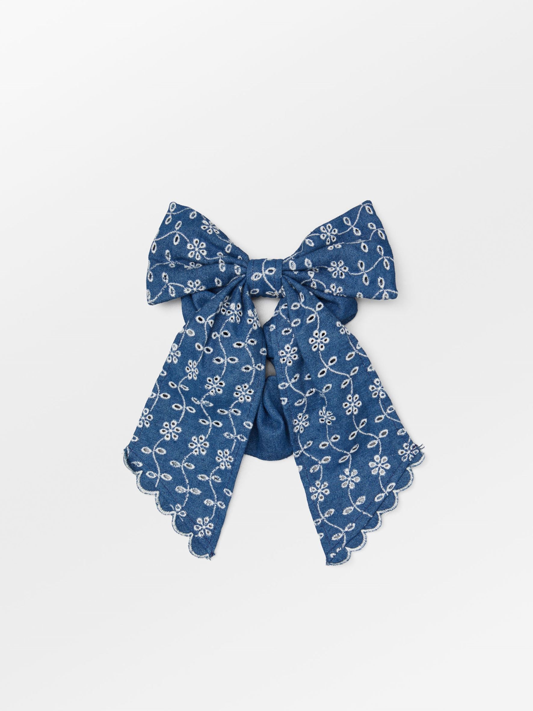 Angela Denim Bow Scrunchie OneSize BeckSöndergaard