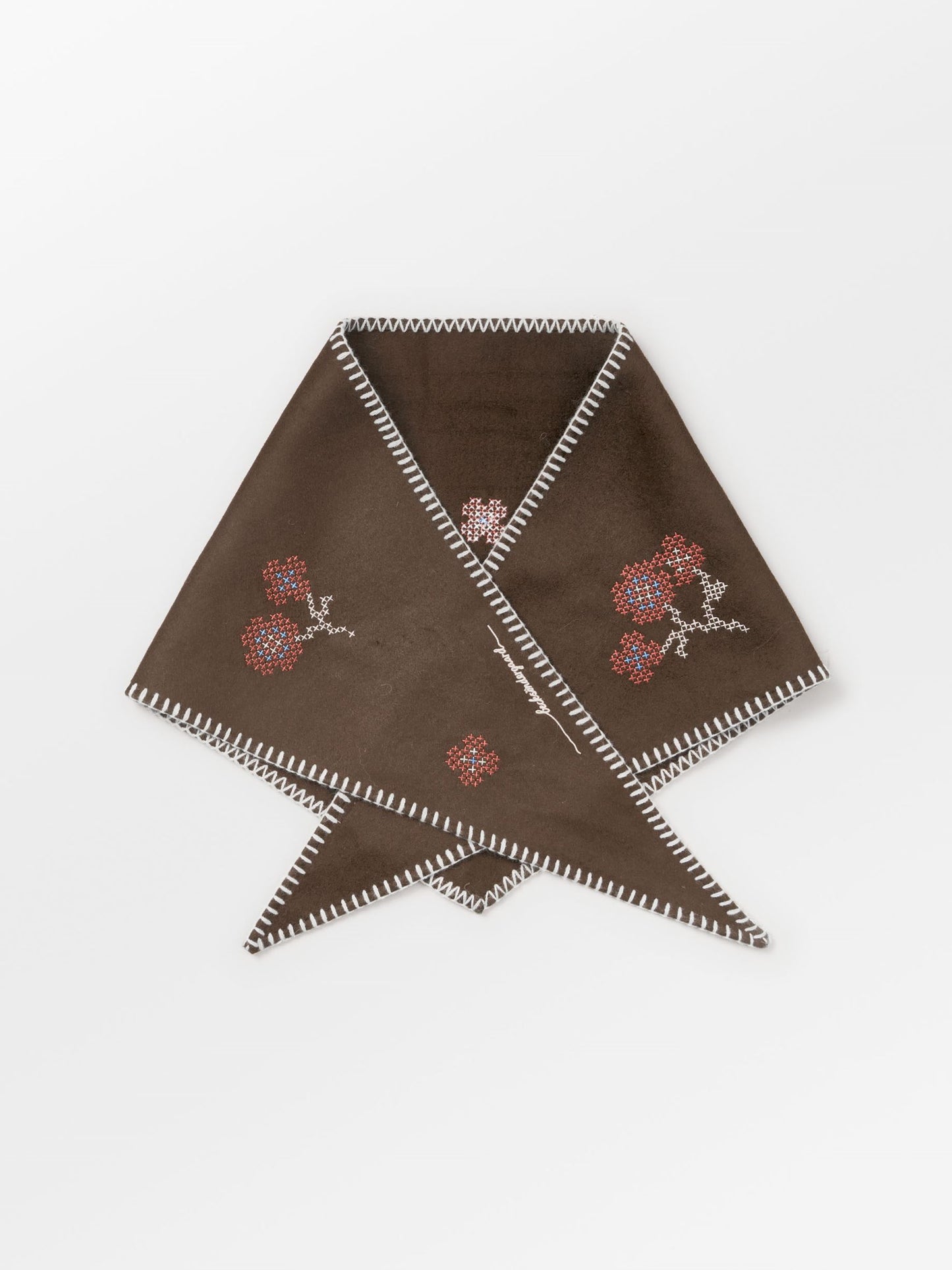 Becksöndergaard, Flotile Triangle Scarf - Hot Fudge Brown, scarves, scarves, scarves, winter accessories, winter accessories, scarves