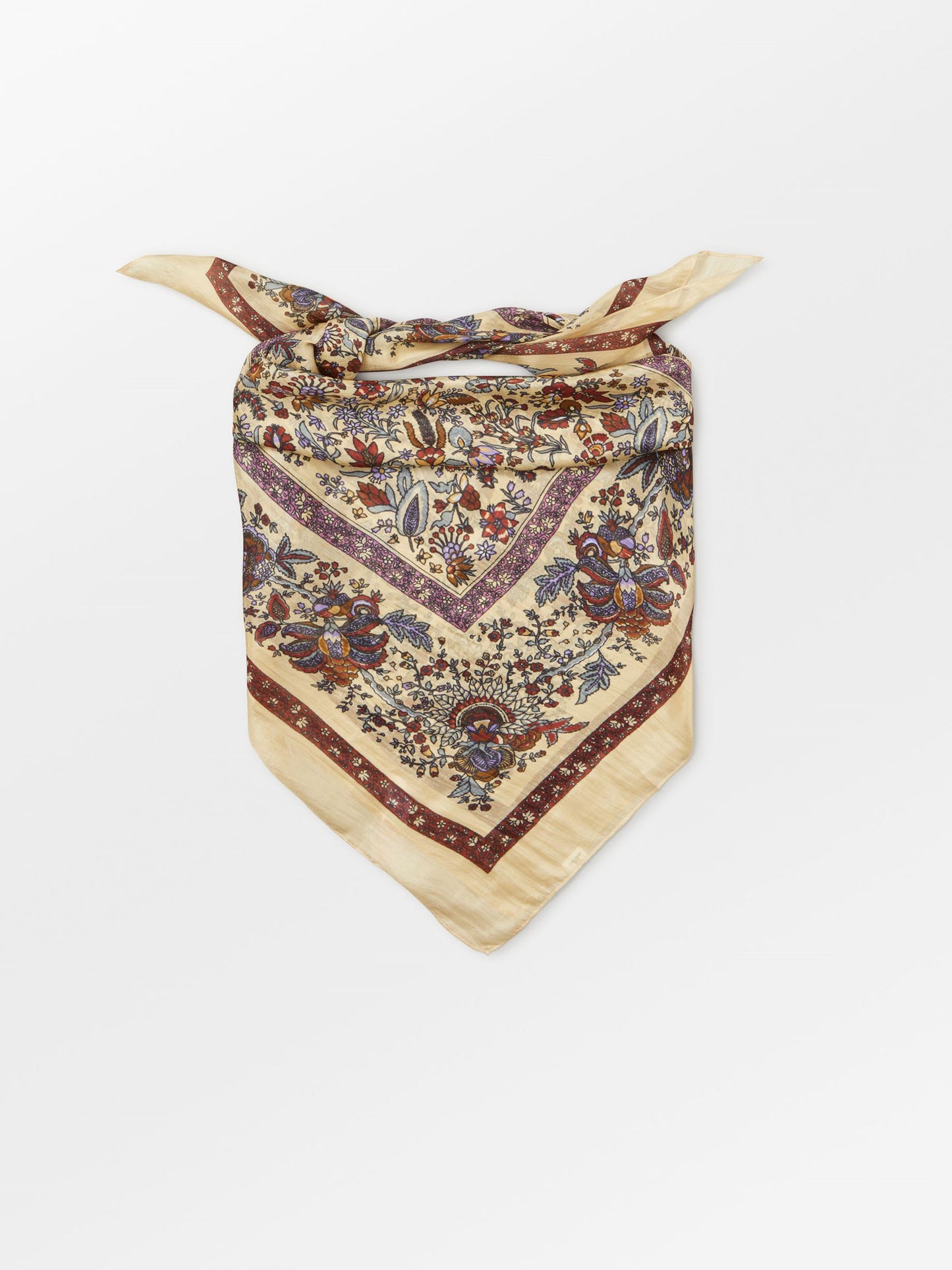 Becksöndergaard, Tapisflora Taby Sia scarf - Rutabaga White, scarves, scarves