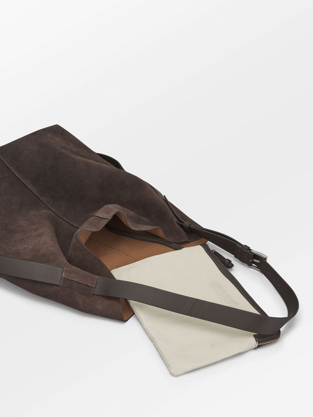 Becksöndergaard, Suede Mae Belted Bag - Chocolate Torte, bags, spring summer 2027x