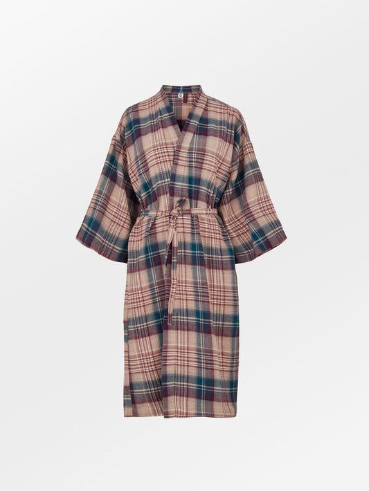 Becksöndergaard, Flannel Luelle Kimono - Multi Color - Multi Col., archive, homewear, homewear, archive, archive