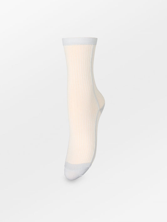 Becksöndergaard, Stripy Glitter Sock - Birch White, socks, socks, black week, black week