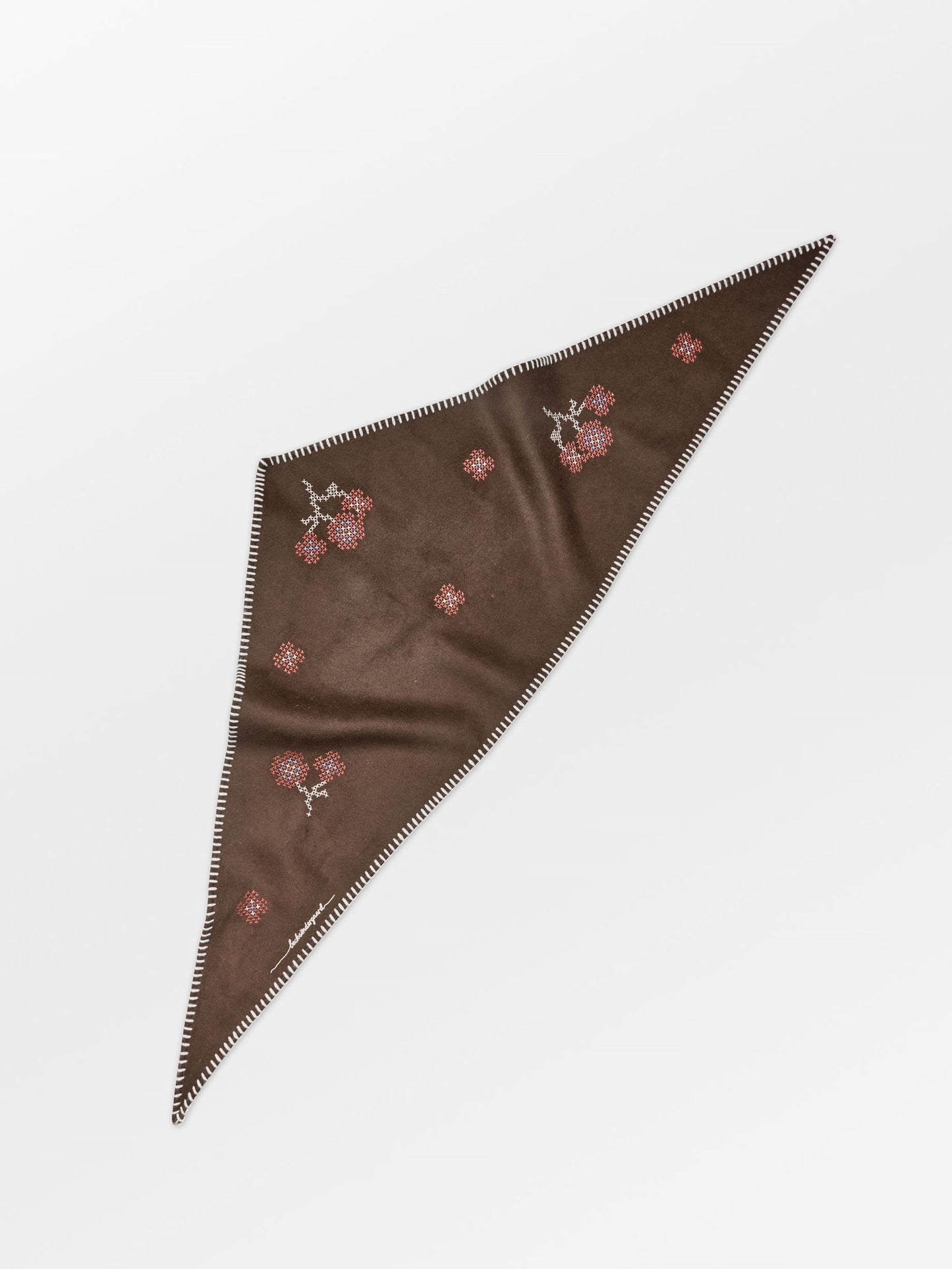 Becksöndergaard, Flotile Triangle Scarf - Hot Fudge Brown, scarves, scarves, scarves, winter accessories, winter accessories, scarves