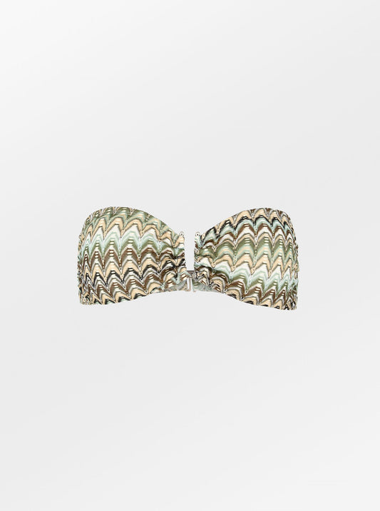 Becksöndergaard, Amber Bandeau Bikini Top - Beetle Green, swimwear, swimwear, noos, swimwear, swimwear, noos