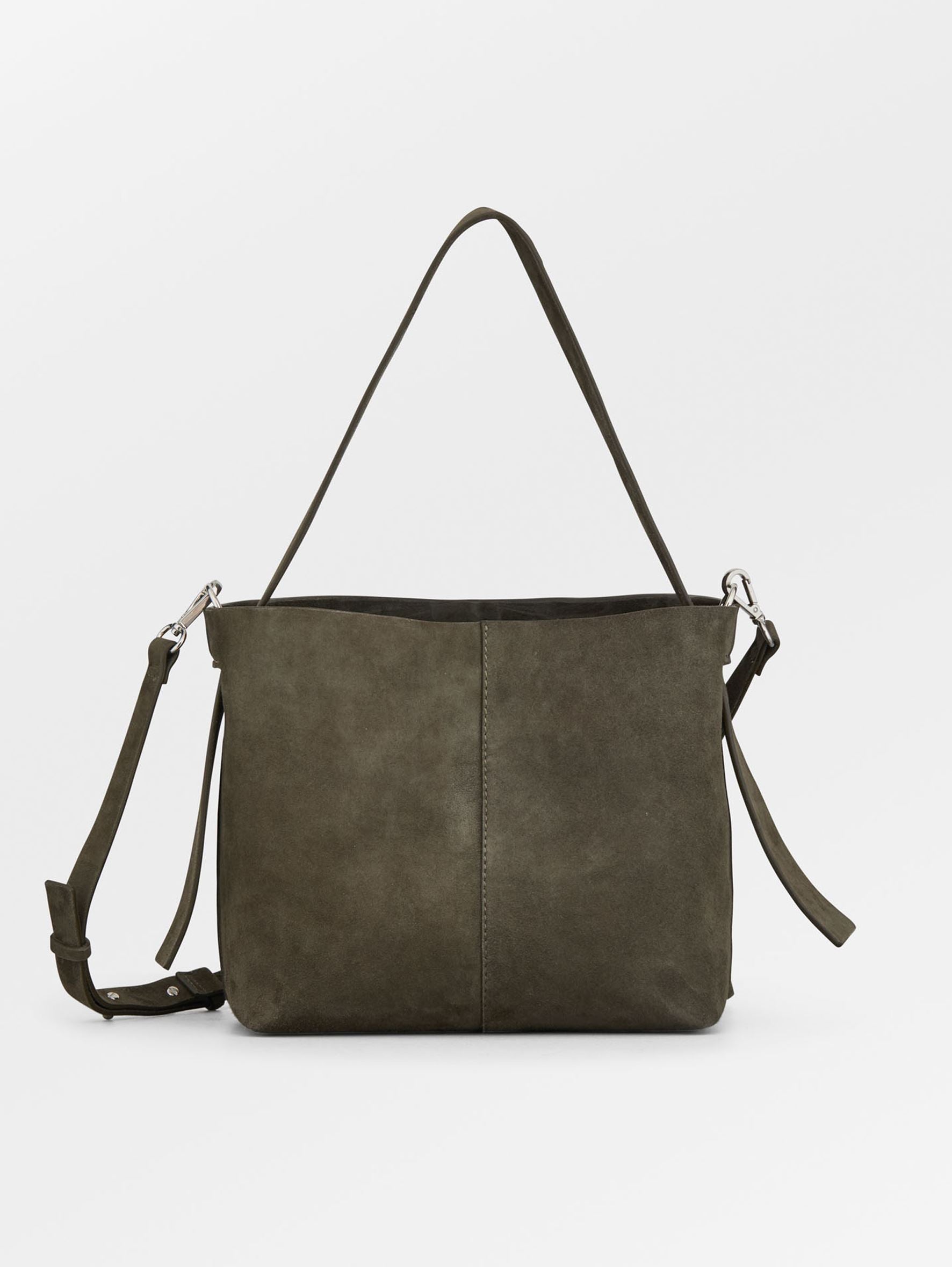 Suede Fraya Small Crossbody Bag - Green OneSize BeckSöndergaard