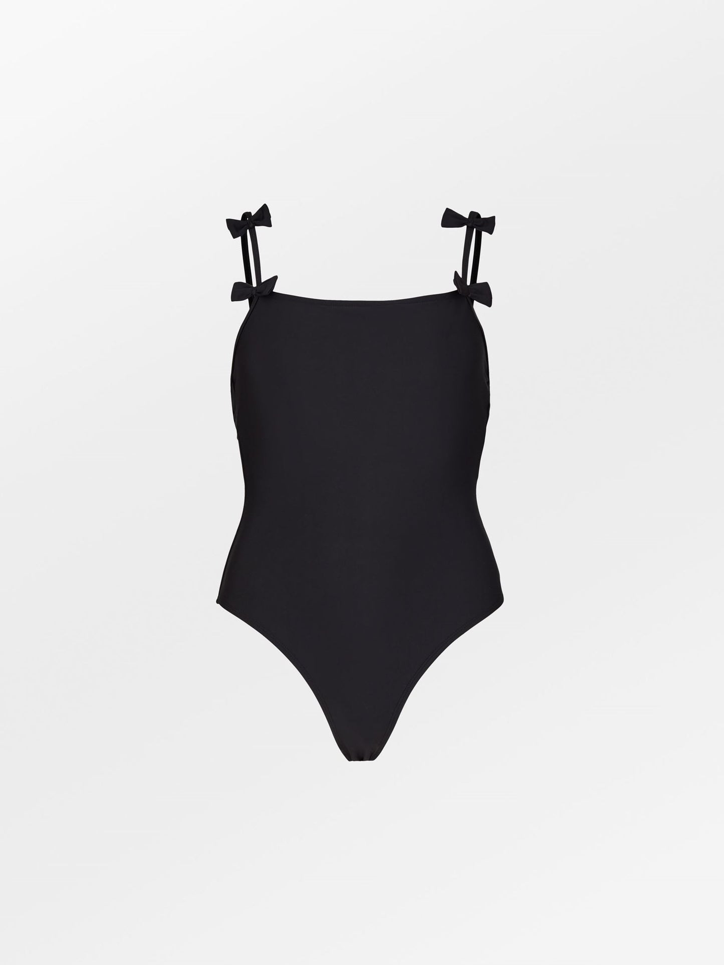 Solid Bow Euna Swimsuit - Black Clothing BeckSöndergaard