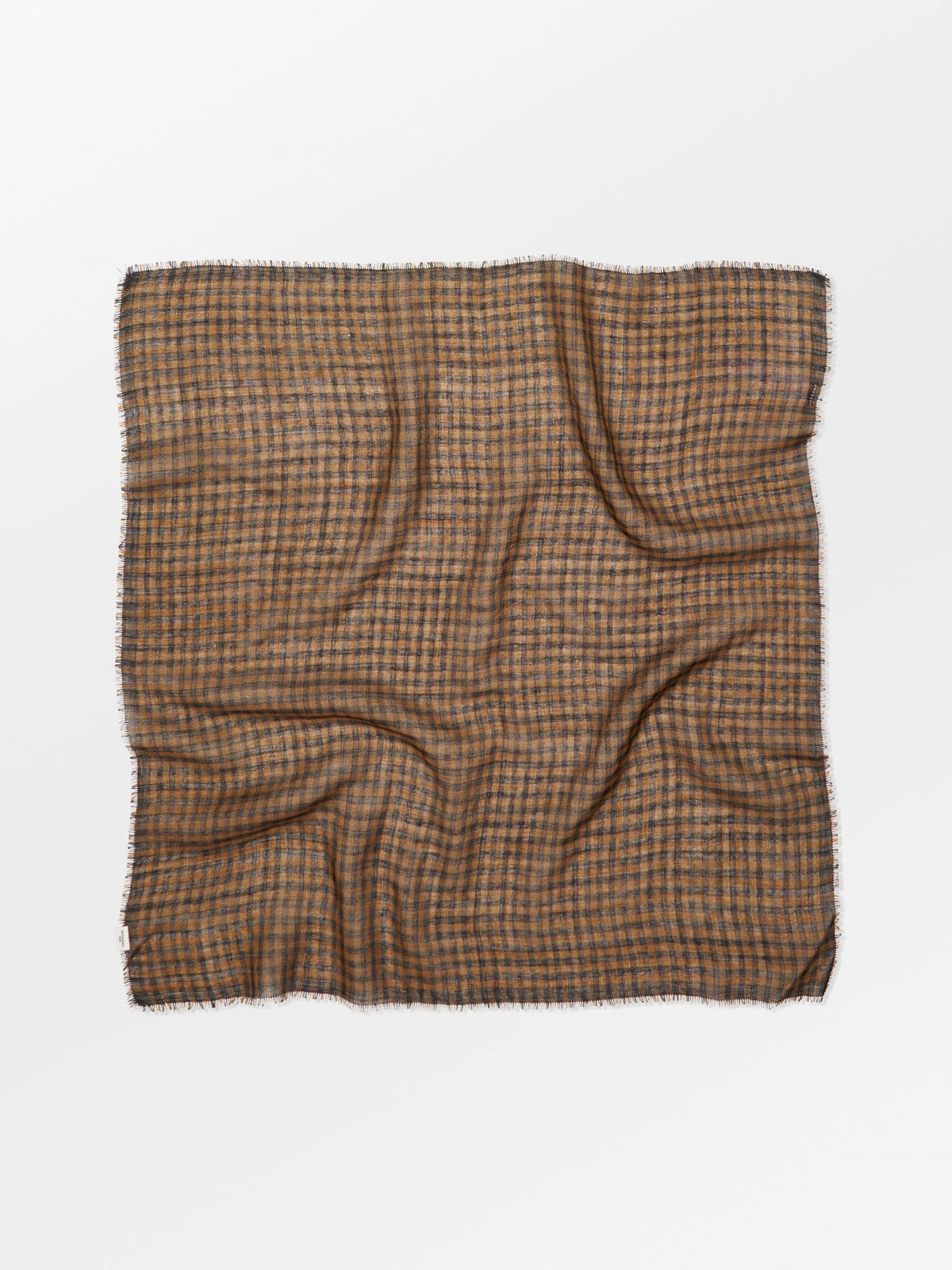 Becksöndergaard, Gingham Wica Scarf - Acorn Brown, scarves, scarves, scarves