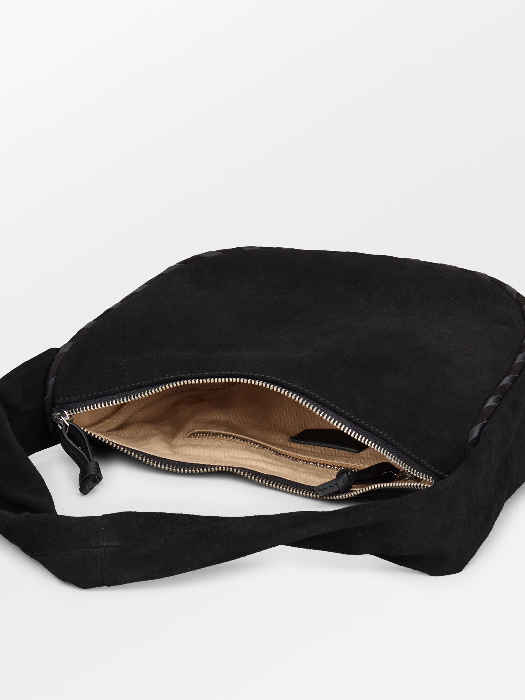 Suede Veg Talia Bag - Black OneSize BeckSöndergaard