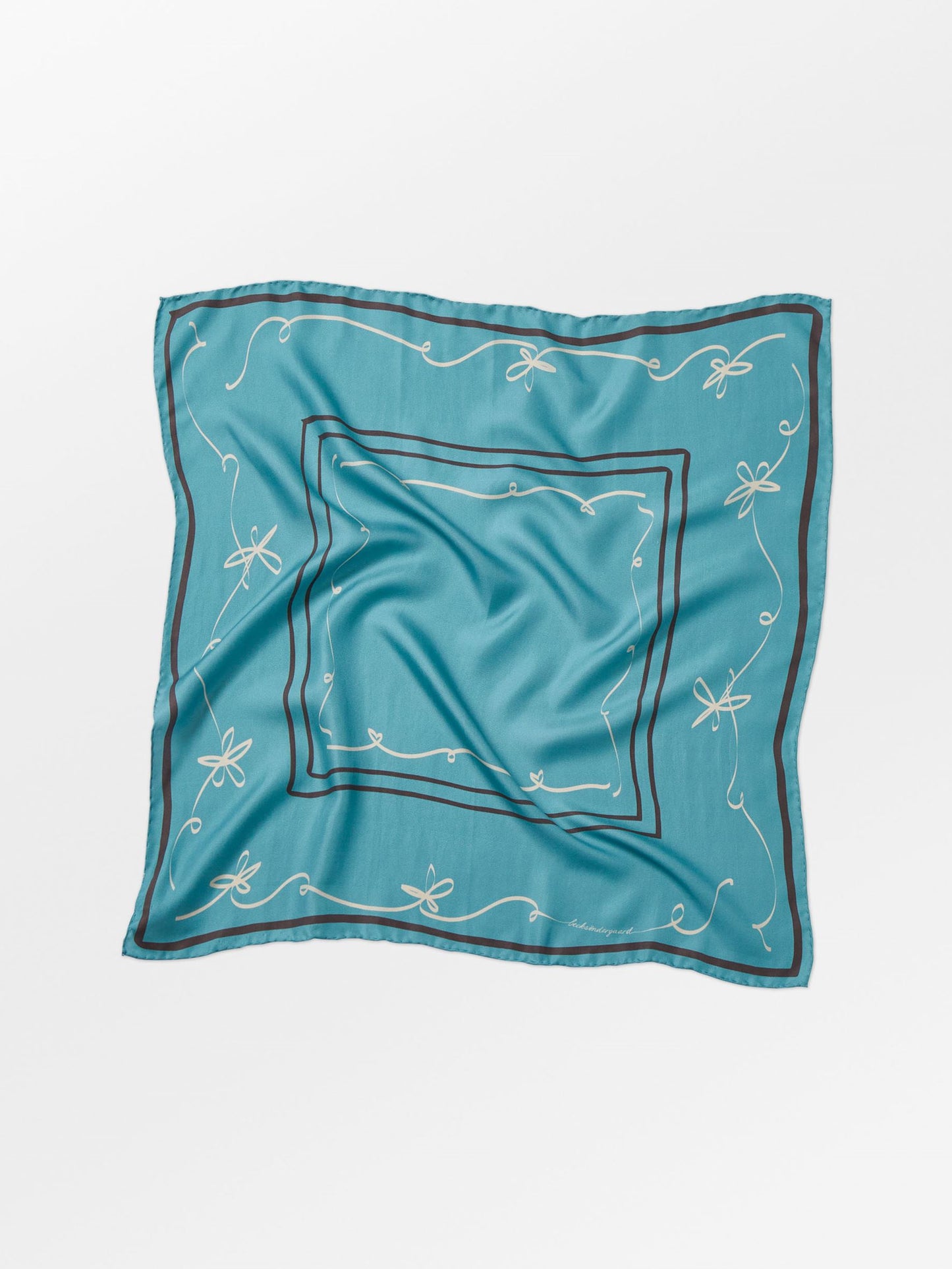 Becksöndergaard, Pencia Twill Sia Scarf - Mineral Blue, scarves, scarves, sale, sale, scarves