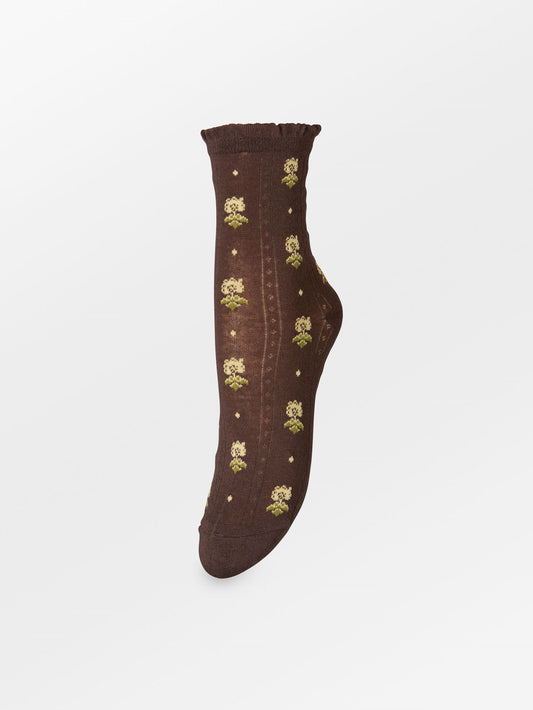Becksöndergaard, Vara Cotta Sock - Hot Fudge Brown, spring summer 2027x
