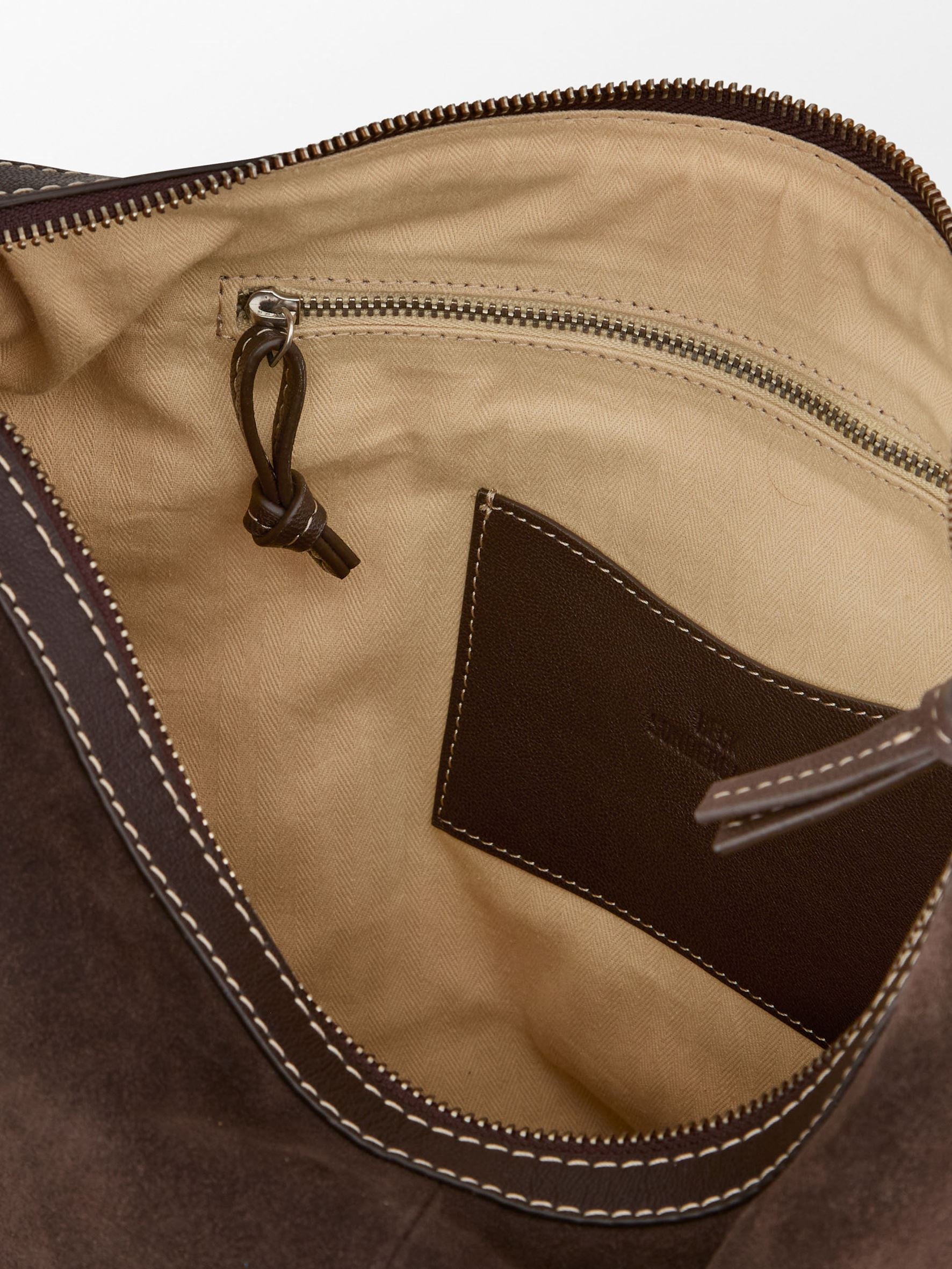 Suede Ginni Large Bag OneSize BeckSöndergaard