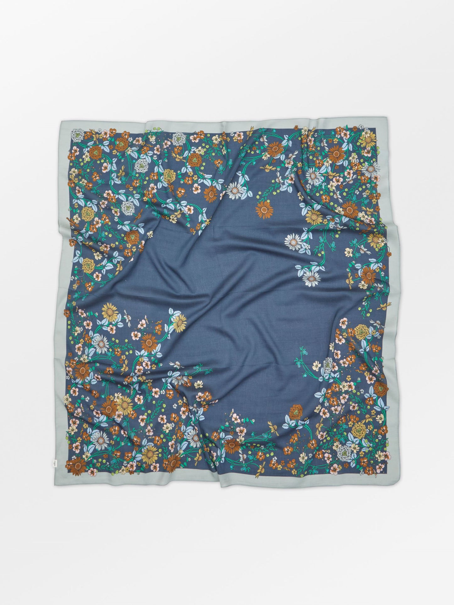 Becksöndergaard, Elyfiora Sico Scarf - Vintage Indigo Blue, scarves, scarves, scarves, winter accessories