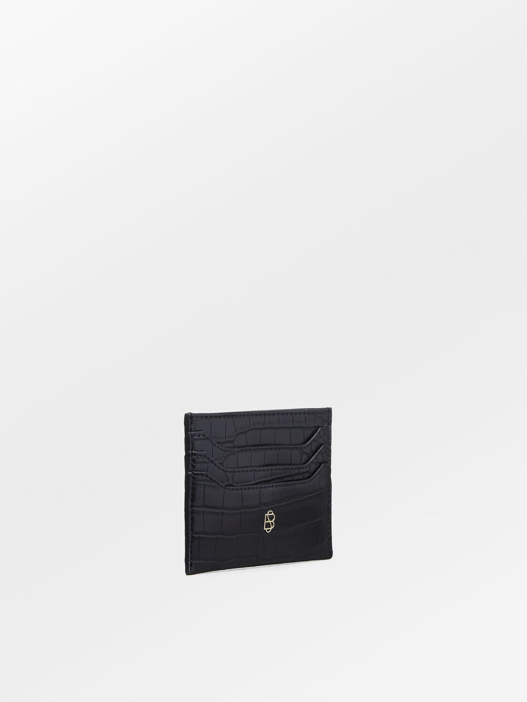 Solid Card Holder - Black OneSize BeckSöndergaard