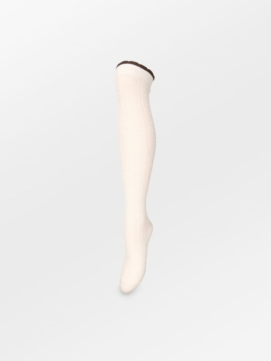 Becksöndergaard, Scallop Knee Sock - Birch White, socks, sale, sale, socks, socks, black week, black week