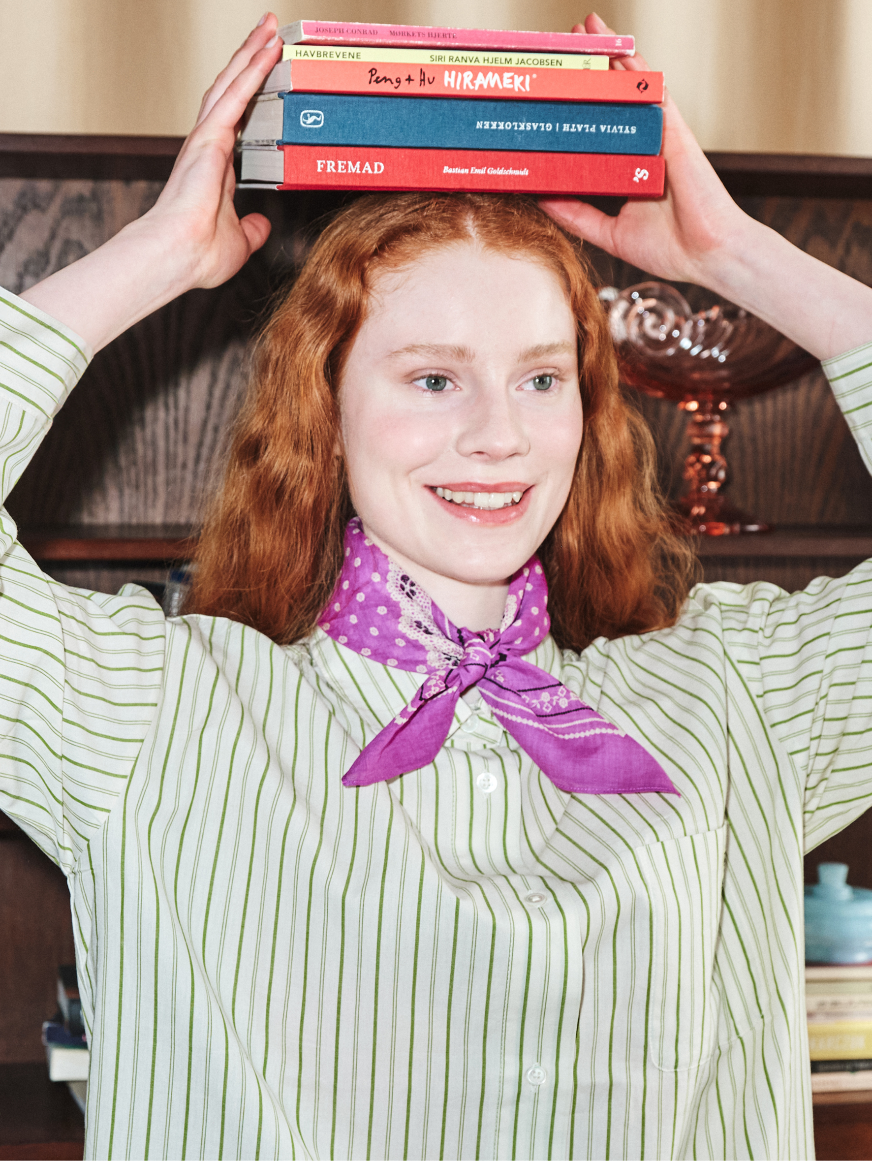 Becksöndergaard, Suri Pyjamas Set - Off White/Green, archive, homewear, homewear, archive, gifts, black week, black week