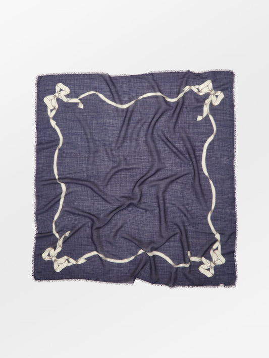 Becksöndergaard, Bowtora Siw Scarf - Navy Blue, scarves, scarves, scarves