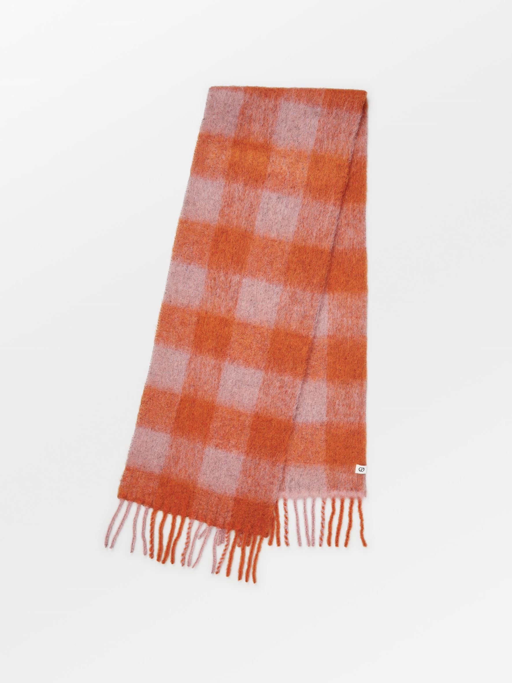 Becksöndergaard, Check Mincho Scarf - Orange, scarves, scarves, sale, sale, scarves