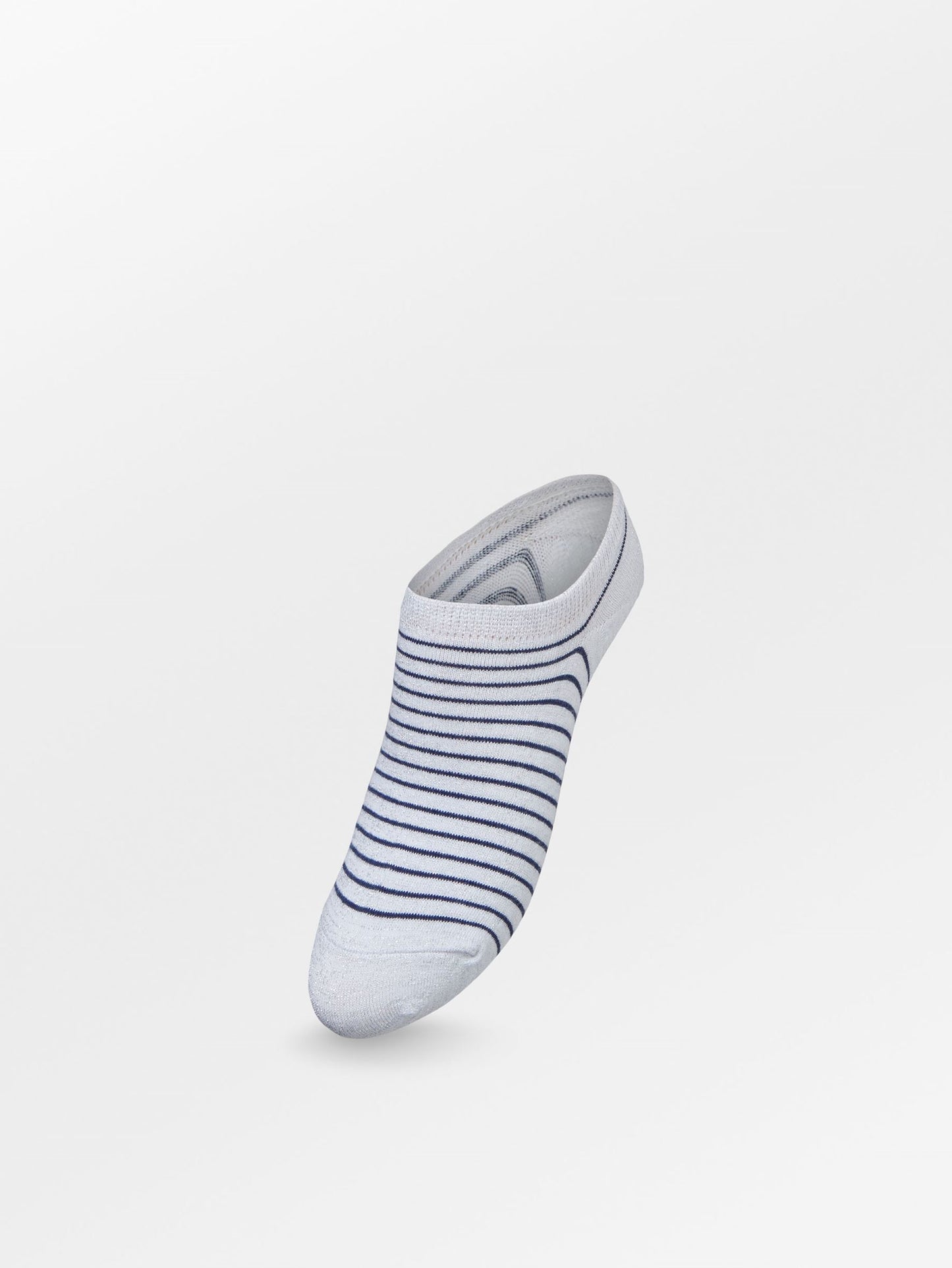 Becksöndergaard, Stripe Glitter Sneakie Sock - White, archive, archive, sale, sale