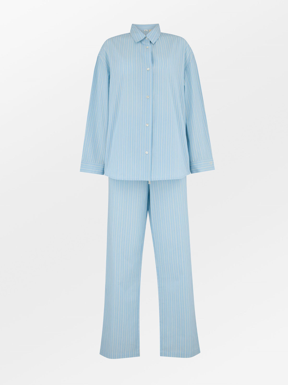 Becksöndergaard, Suri Pyjamas Set - Shirt Blue/Off-White, archive, archive, black week