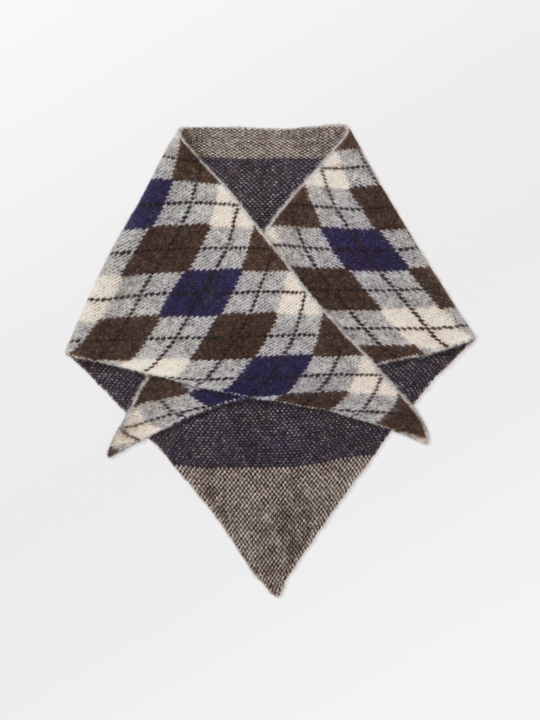 Argyle Triangle Scarf OneSize BeckSöndergaard