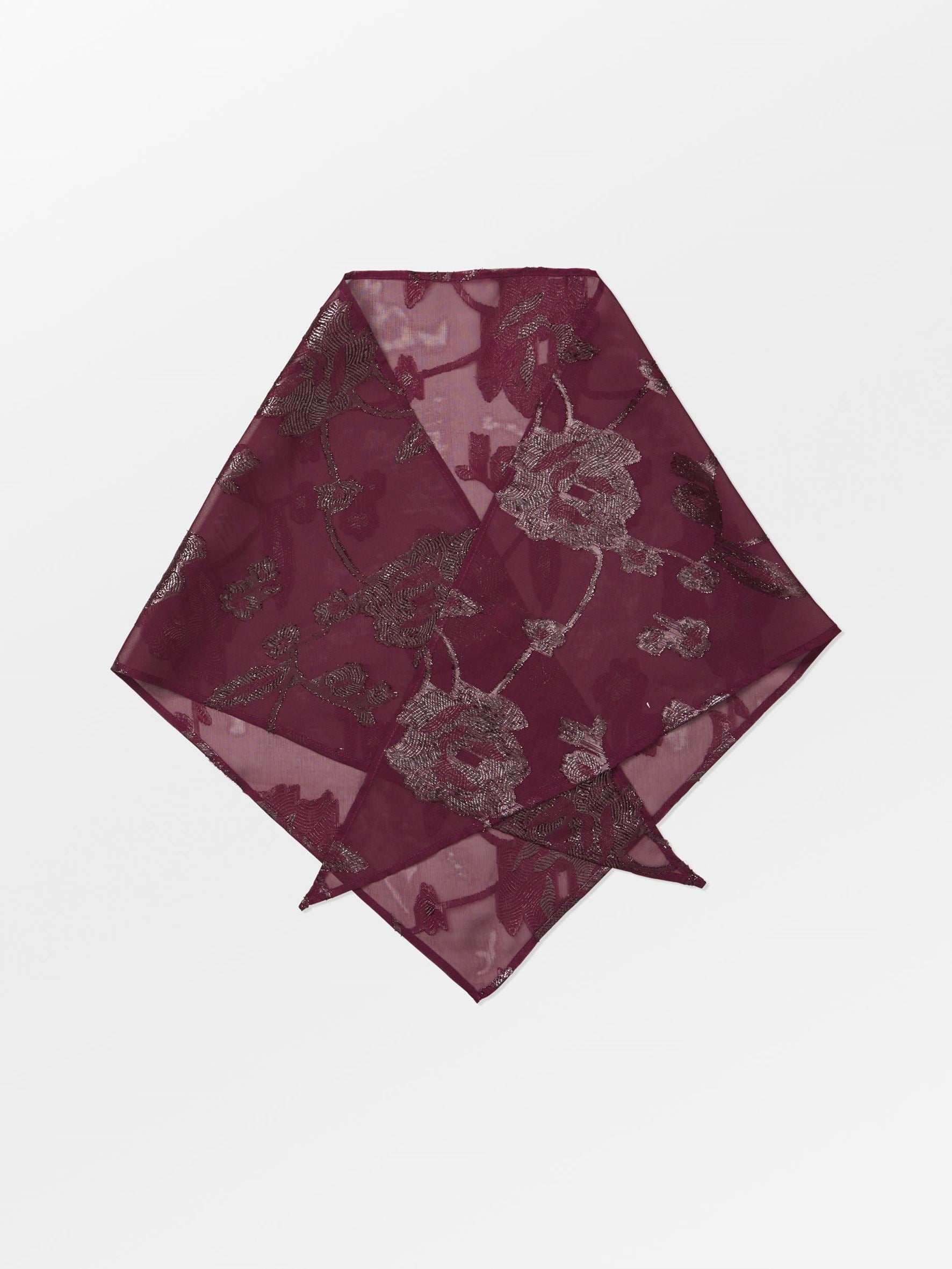 Becksöndergaard, Fina Triangle Scarf - Zinfandel Burgundy, onesize