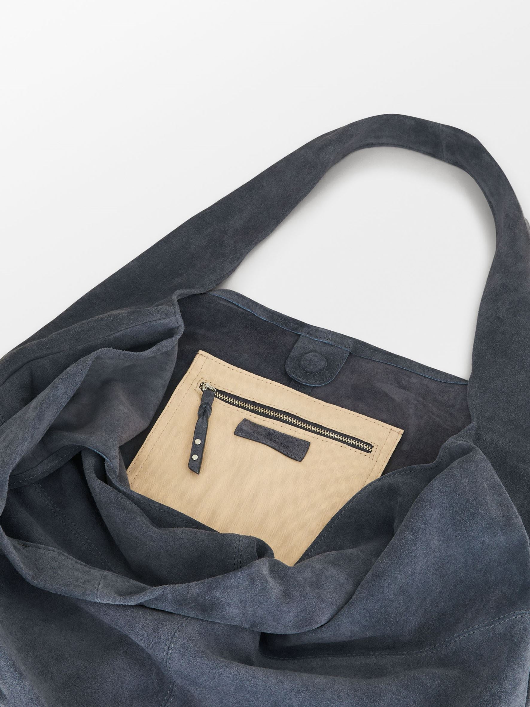 Suede Dalliea Shopper Bag - Dark Blue OneSize BeckSöndergaard