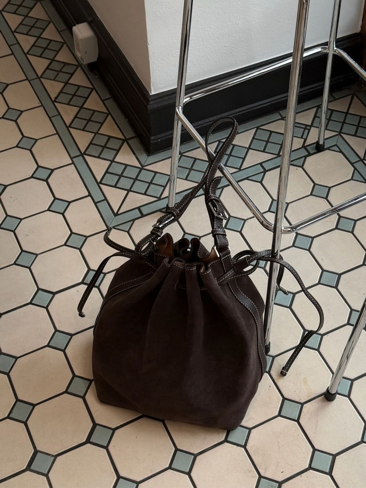 Becksöndergaard, Suede Bucket Bag - Chocolate Torte, bags, bags, bags, bags